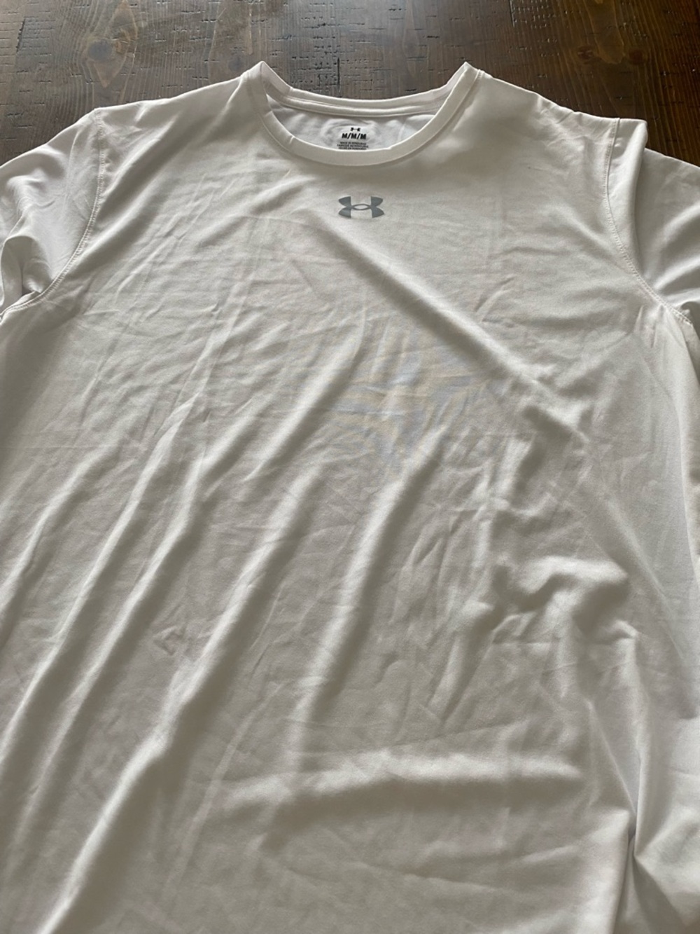 Under Armour White Long Sleeve Performance Crew